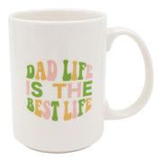 Dad Mug - Dad Life Is The Best Life Large Ceramic Coffee Mug / Tea Cup Father's Day Gift